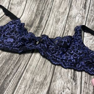 Beautiful purple and black bra